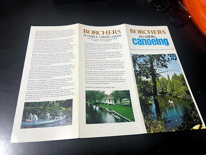 Borchers AuSable Canoe & Kayak - Promo Material
